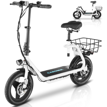 Caroma 750W(1200W Peak) Electric Scooter with Seat