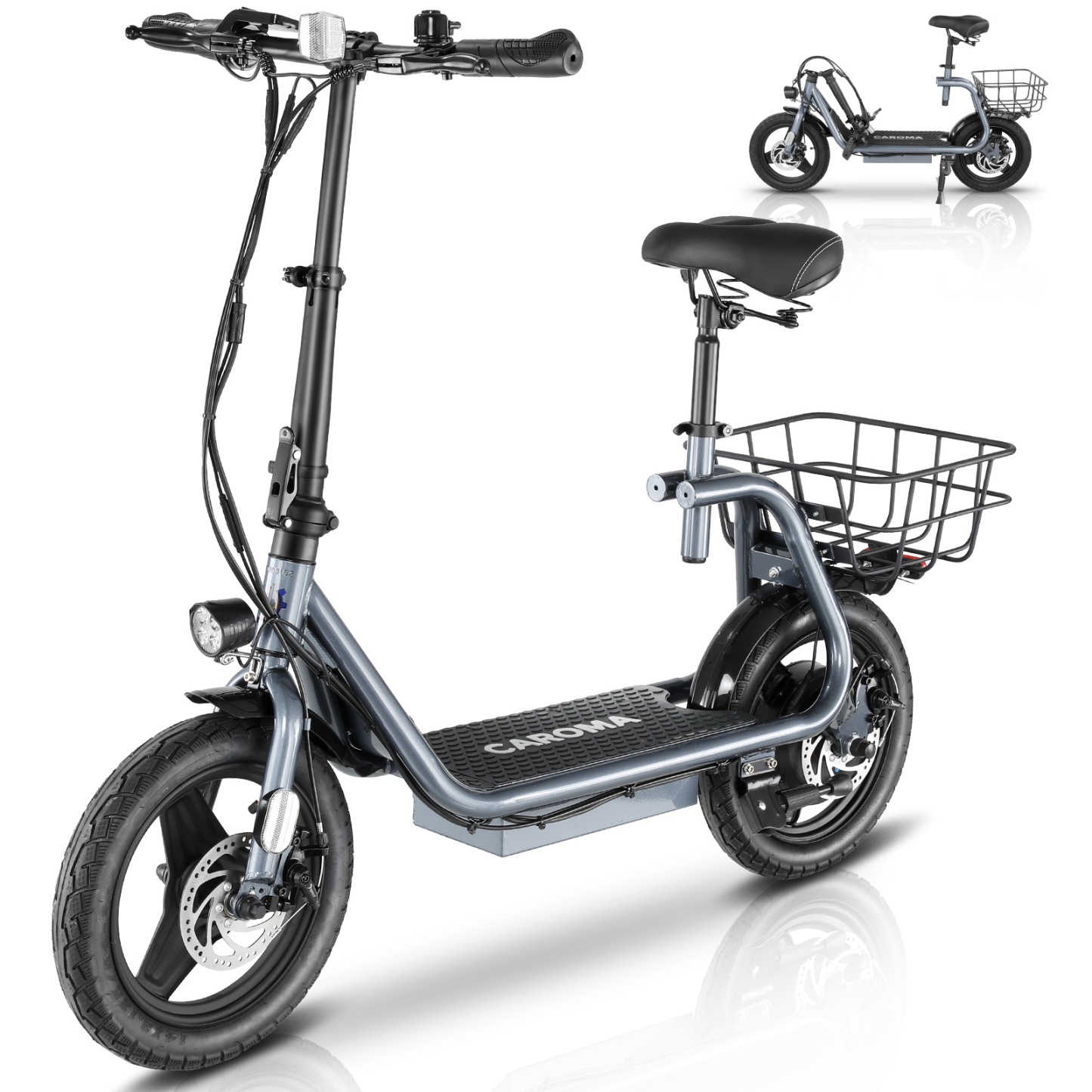 Caroma Electric Scooter with Seat P1