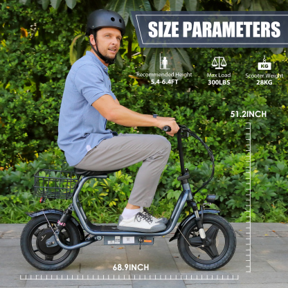 Caroma Electric Scooter with Seat P1