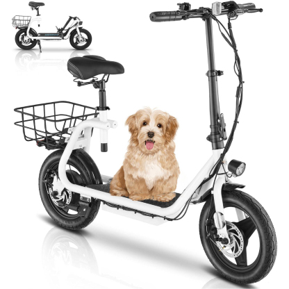 Caroma 350W(Peak 560W) Electric Scooter with Seat