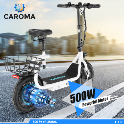 Caroma Electric Scooter with Seat P1