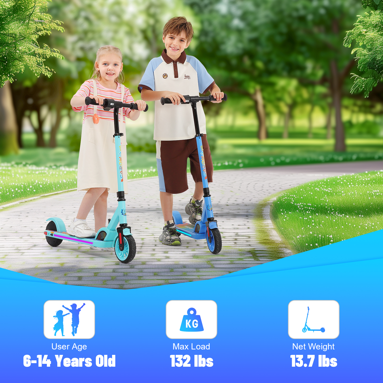 Caroma 180W Kids Electric Scooter E35 PRO