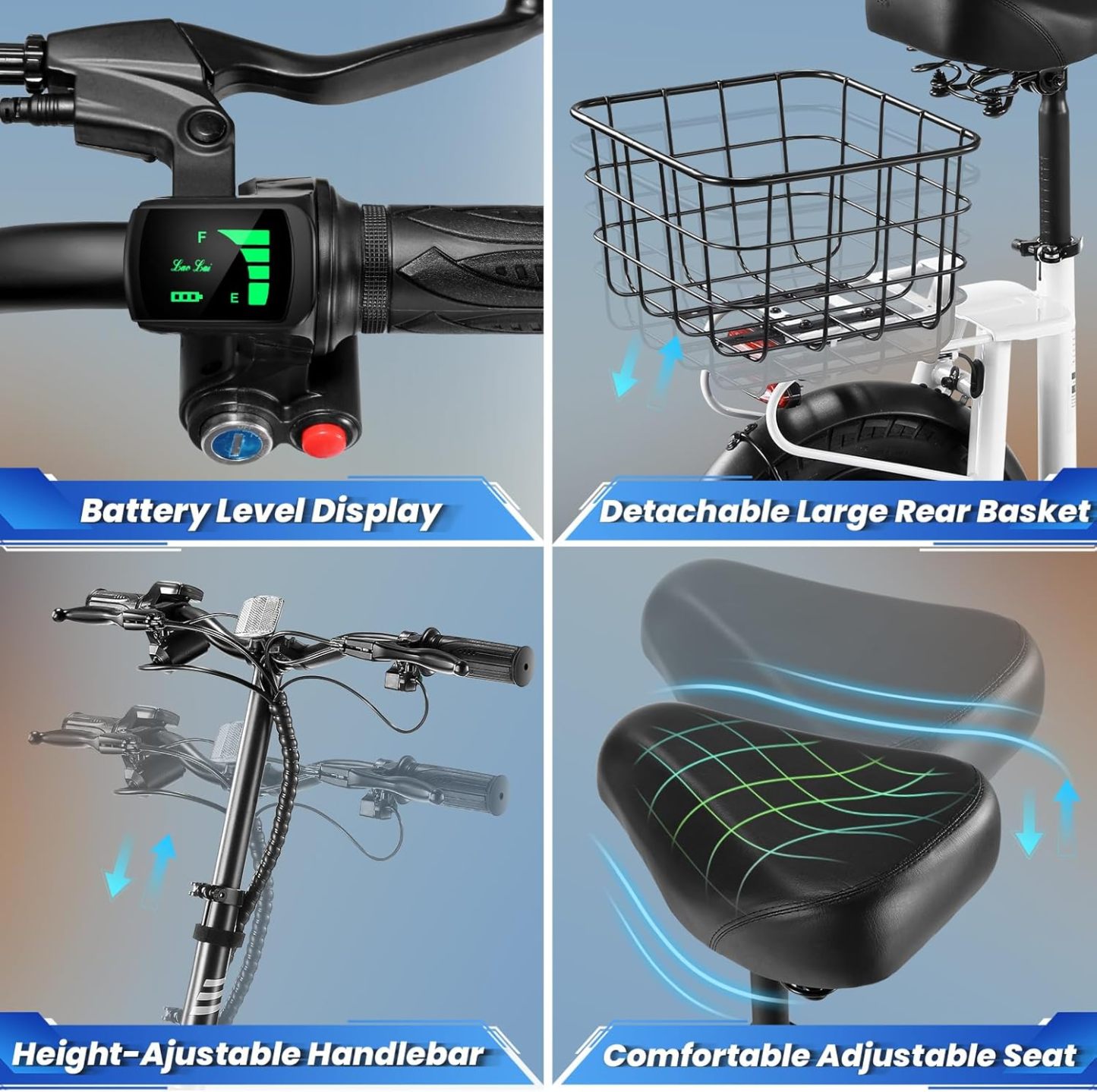 Caroma 560W Electric Scooter with Seat Z1