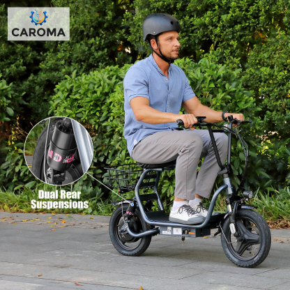 Caroma Electric Scooter with Seat P1