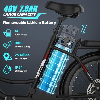 Caroma 819W Electric Scooter with Seat K2