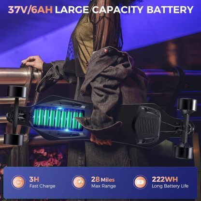 Caroma 38" Electric Skateboard with Remote 1200W SYL-10