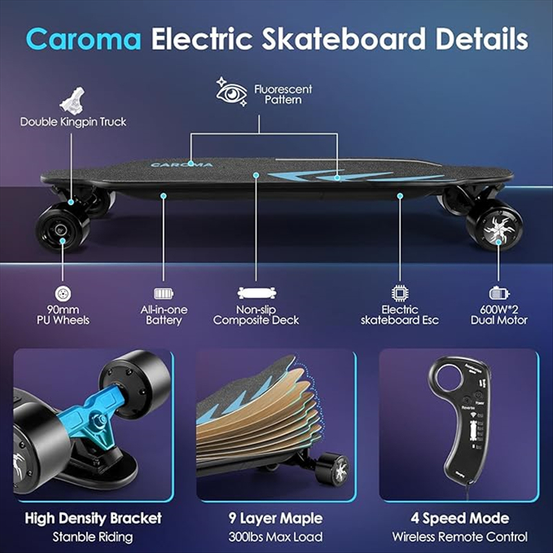 Caroma 1200W Electric Skateboards SYL-07