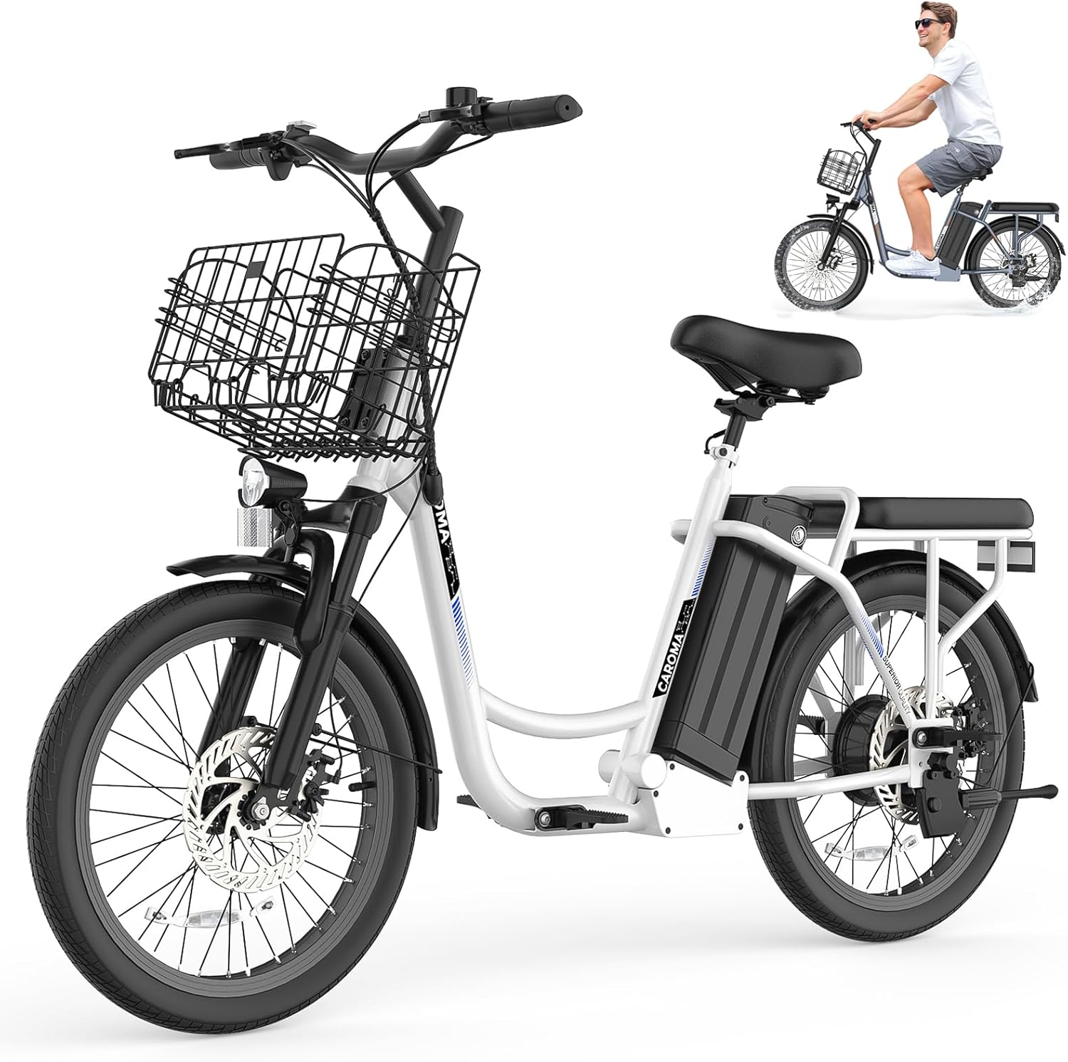 Caroma 560W Electric Scooter with Seat K1