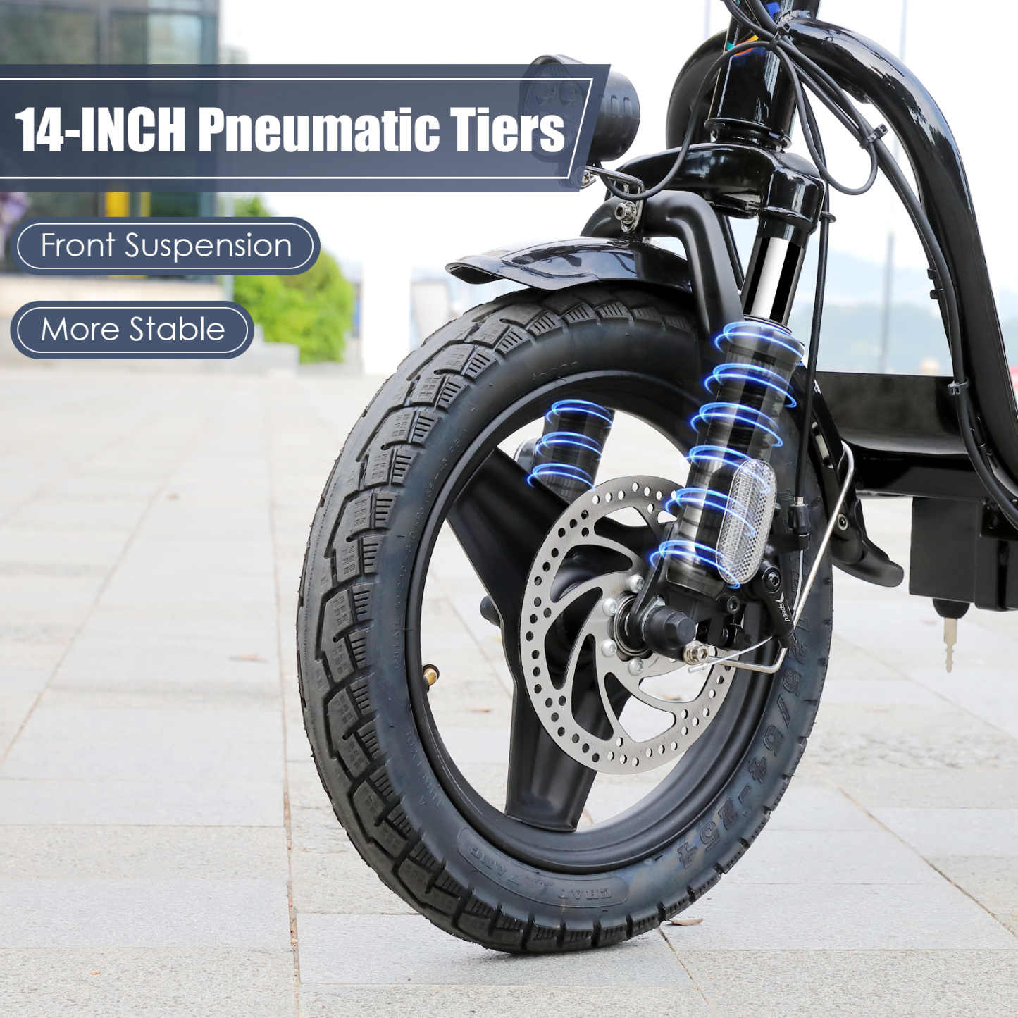 Caroma Electric Scooter with Seat P1