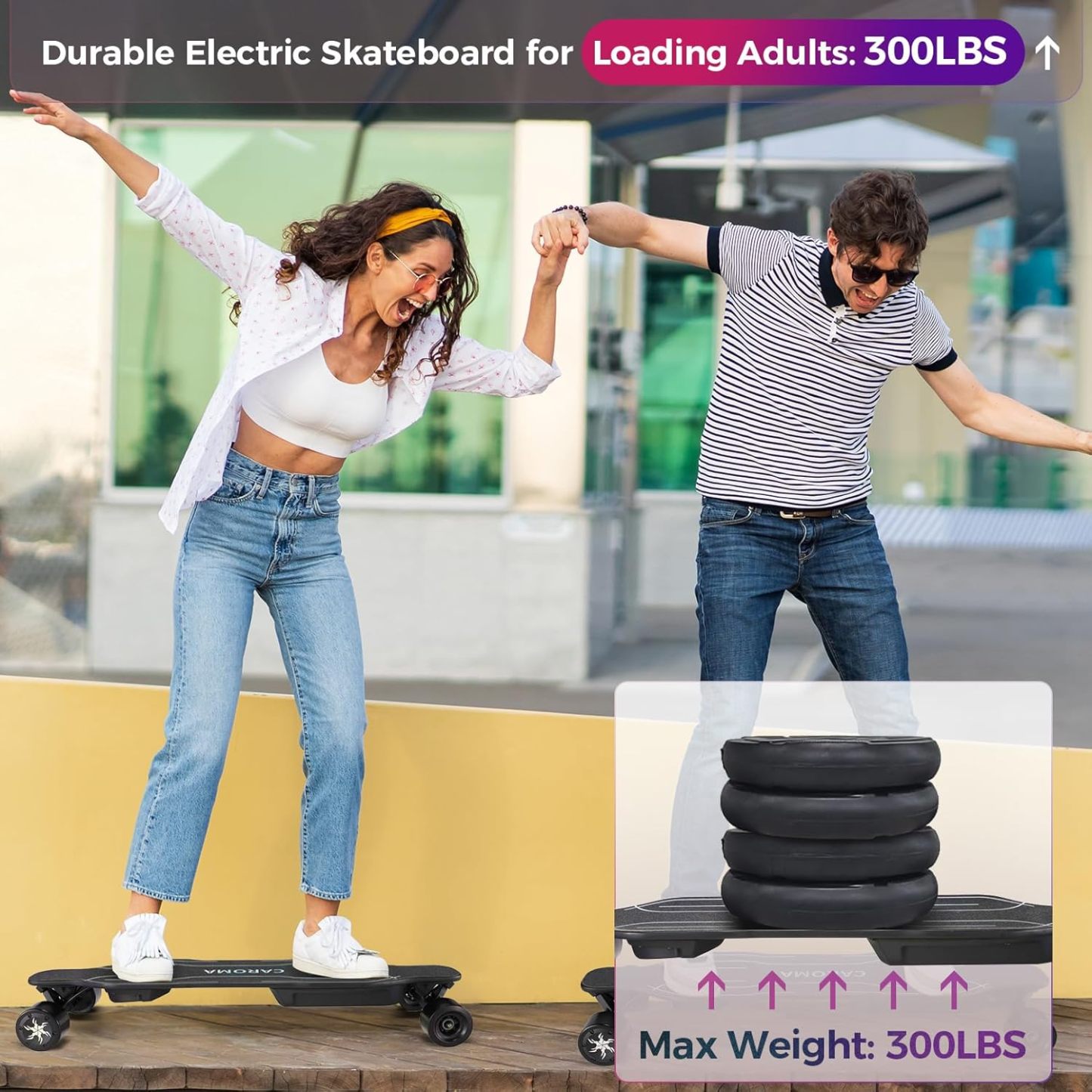 Caroma 38" Electric Skateboard with Remote 1200W SYL-20