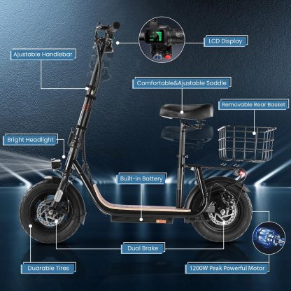 Caroma 1200W Electric Scooter Z3