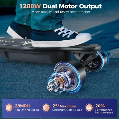 Caroma 38" Electric Skateboard with Remote 1200W SYL-10
