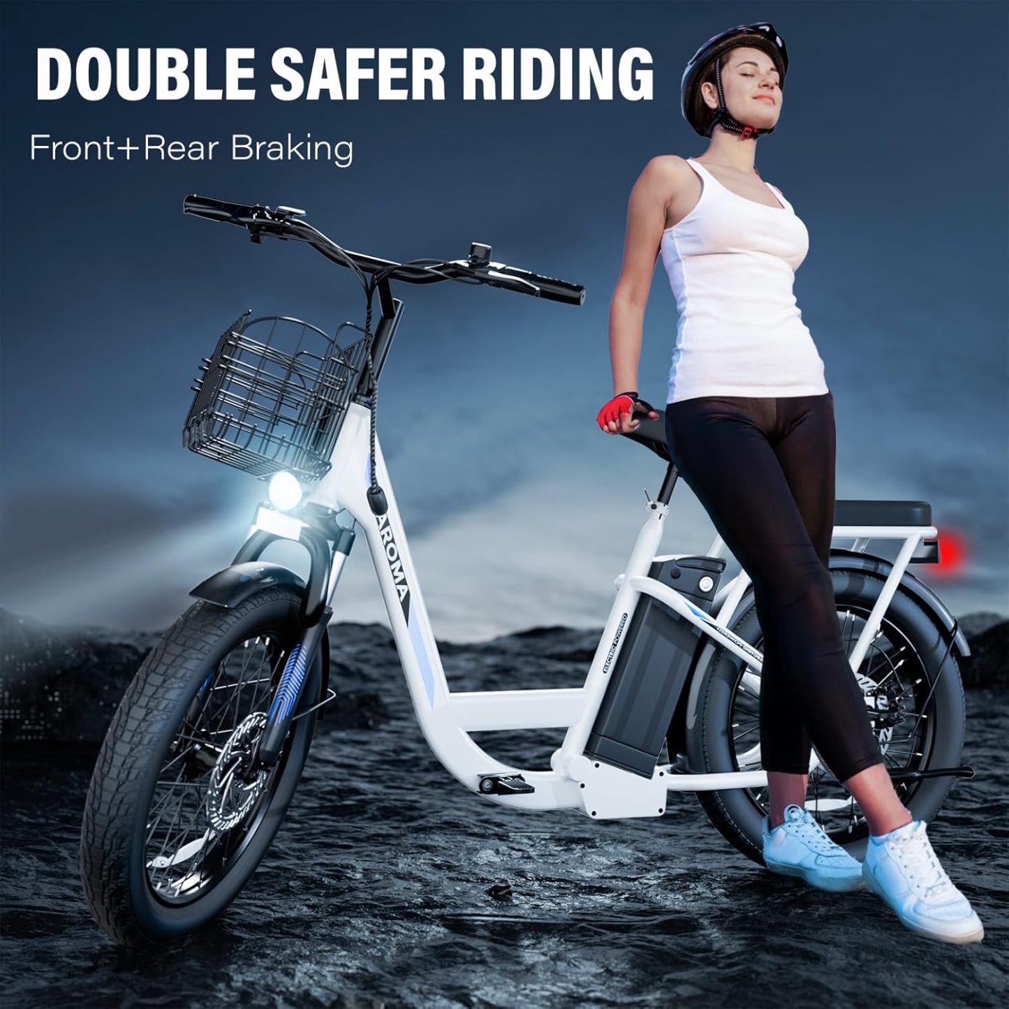 Caroma 819W Electric Scooter with Off-Road Tires K4