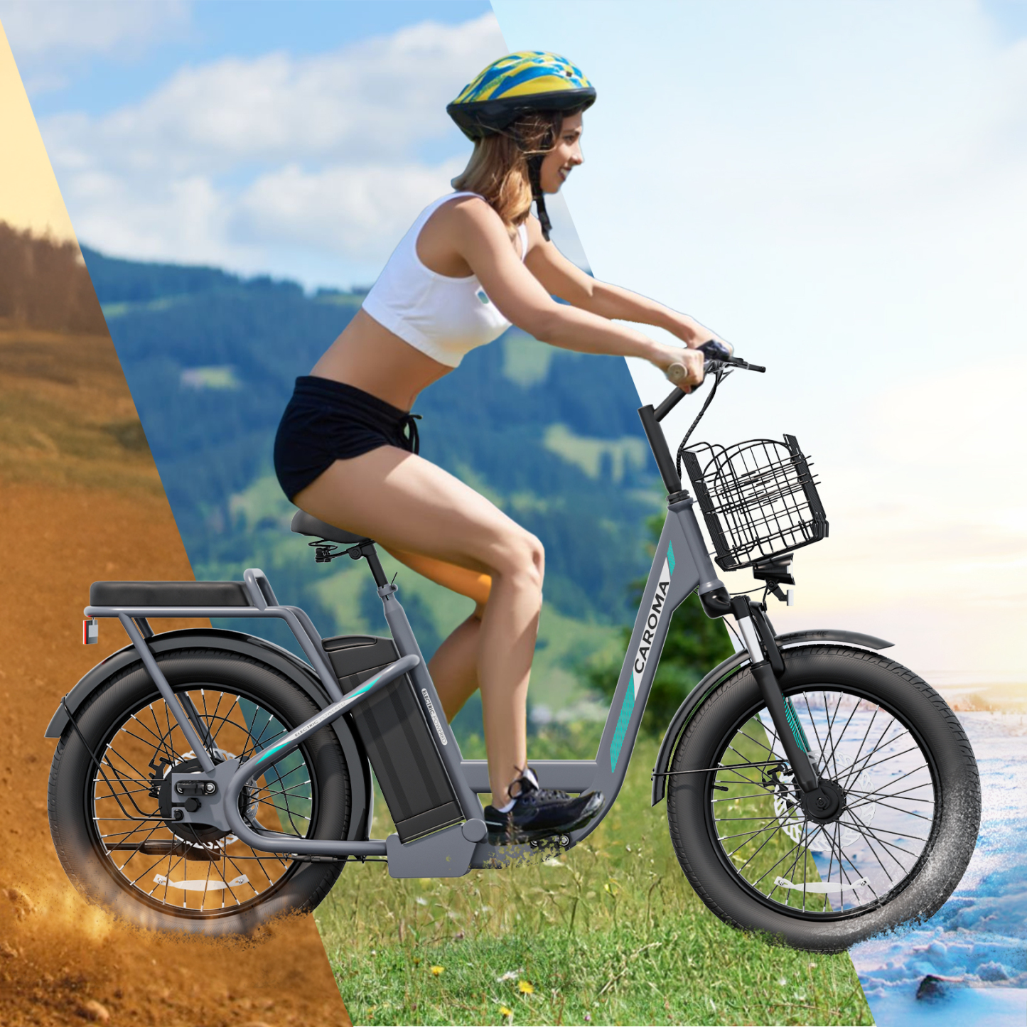 Caroma 500W K3/800W K4/1200W K5 Electric Scooter with Off-Road Tires