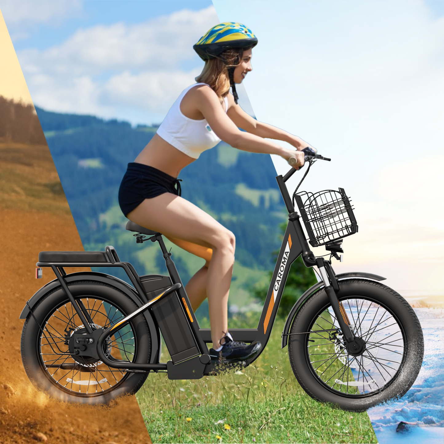 Caroma 500W K3/800W K4/1200W K5 Electric Scooter with Off-Road Tires