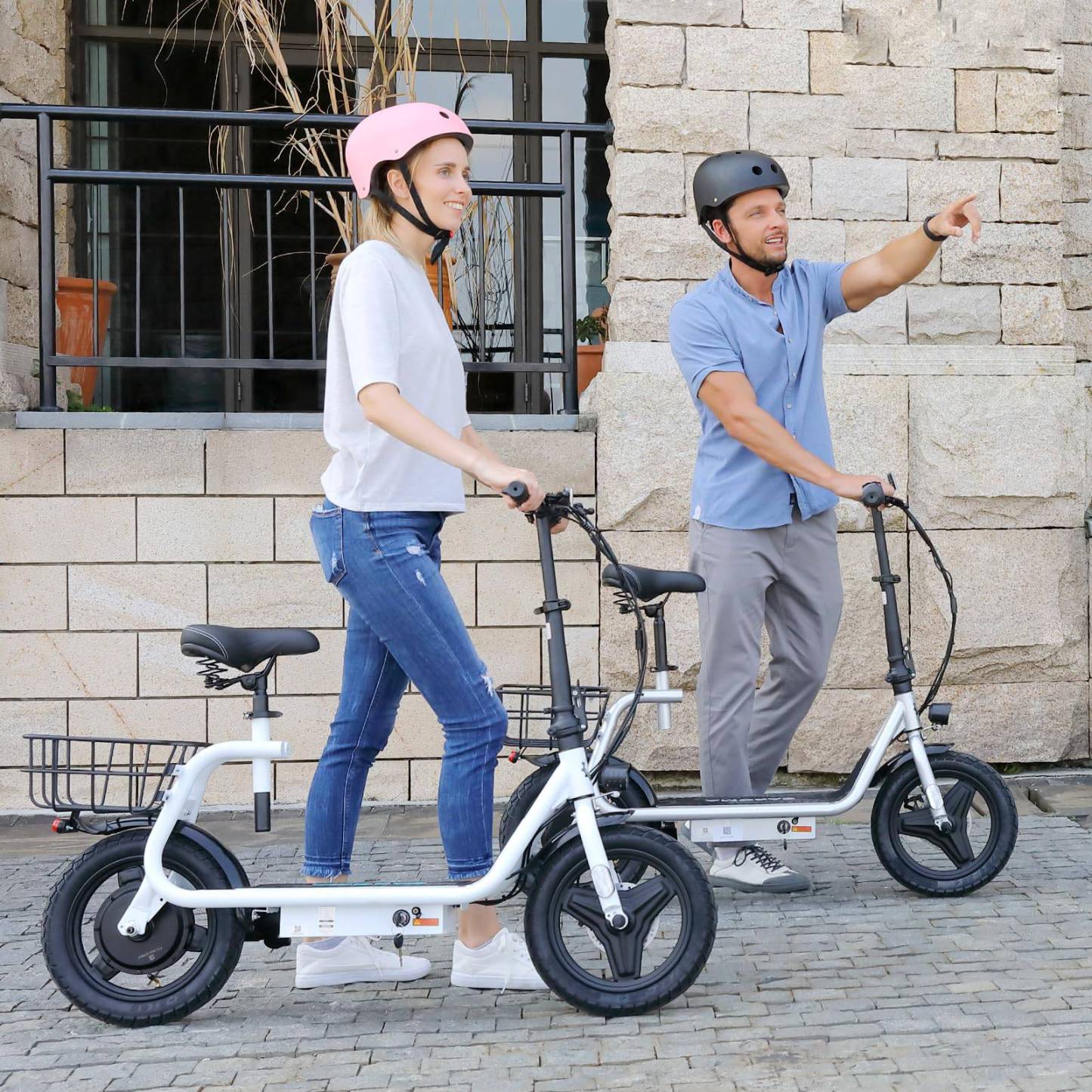 Caroma 350W(Peak 560W) Electric Scooter with Seat