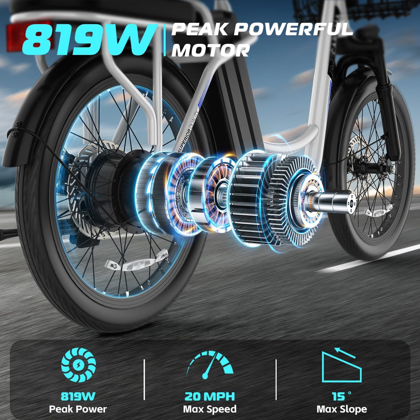 Caroma 500W(K1)/800W(K2) Electric Scooter with Seat