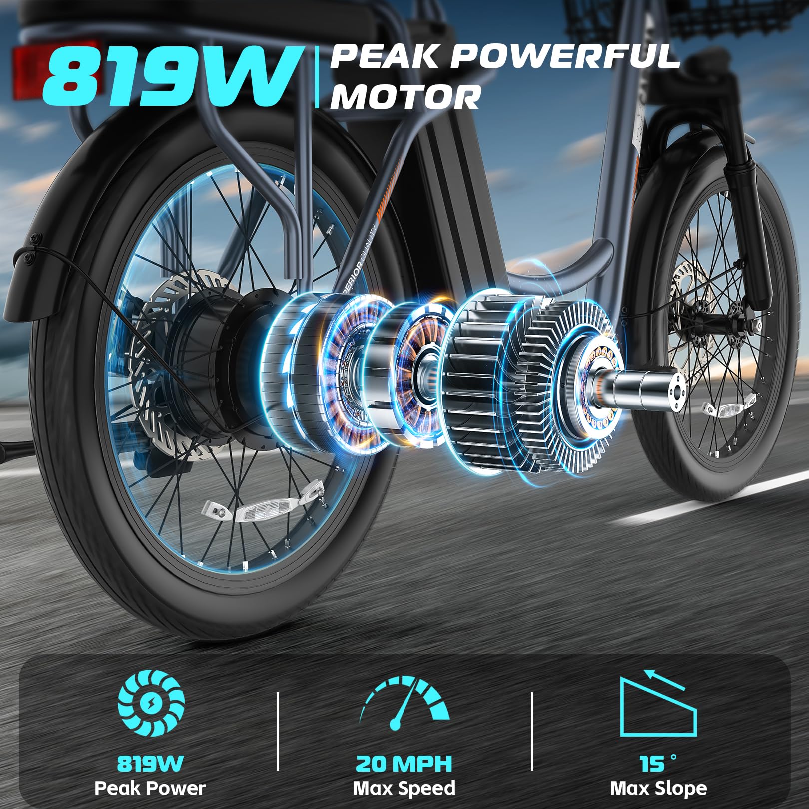 Caroma 500W(K1)/800W(K2) Electric Scooter with Seat