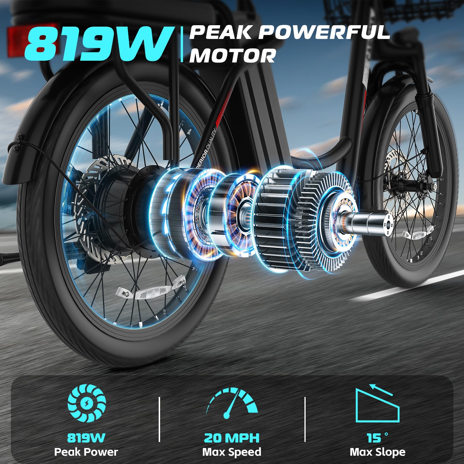 Caroma 500W(K1)/800W(K2) Electric Scooter with Seat