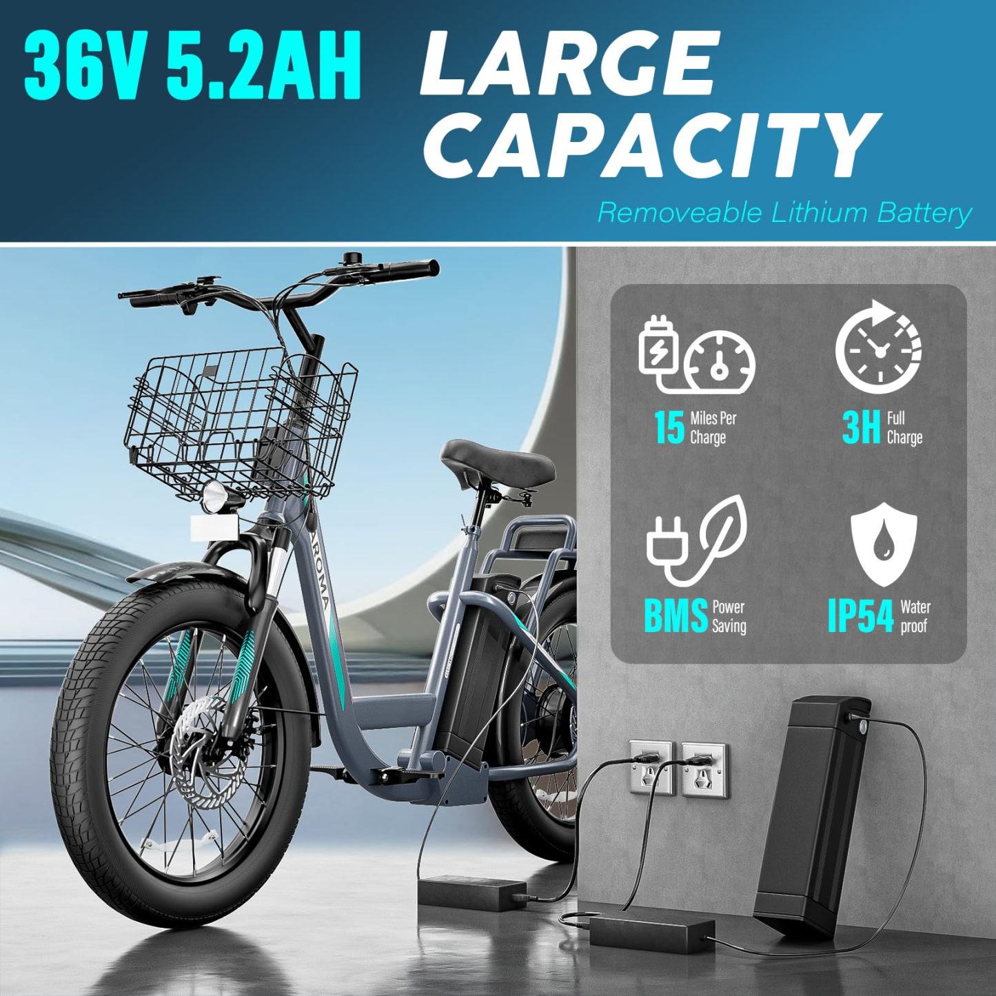 Caroma 500W K3/800W K4/1200W K5 Electric Scooter with Off-Road Tires