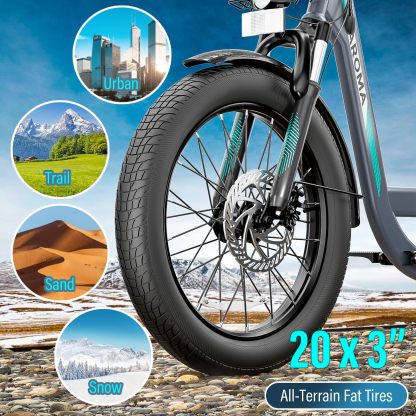 Caroma 500W K3/800W K4/1200W K5 Electric Scooter with Off-Road Tires