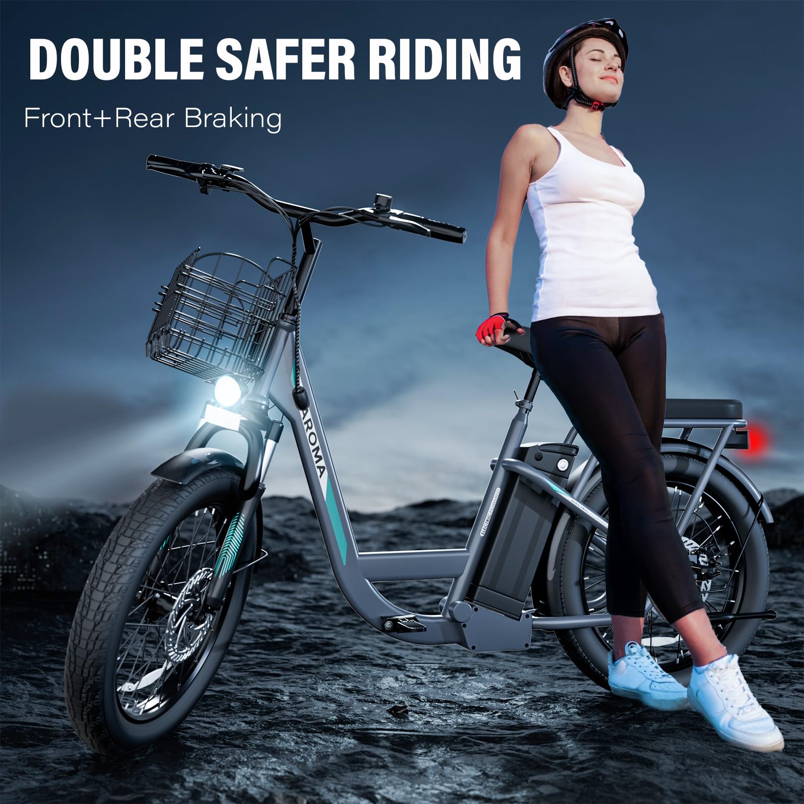 Caroma 500W K3/800W K4/1200W K5 Electric Scooter with Off-Road Tires