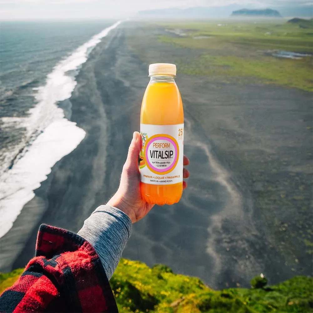 Vitalsip Fruit flavored vitamin supplement drink Orange, mango, passion fruit blendflavor*15