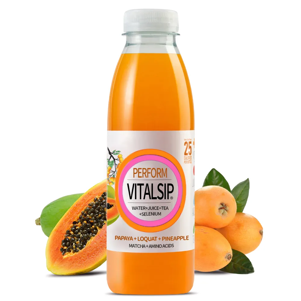 Vitalsip Fruit flavored vitamin supplement drink Orange, mango, passion fruit blendflavor*6