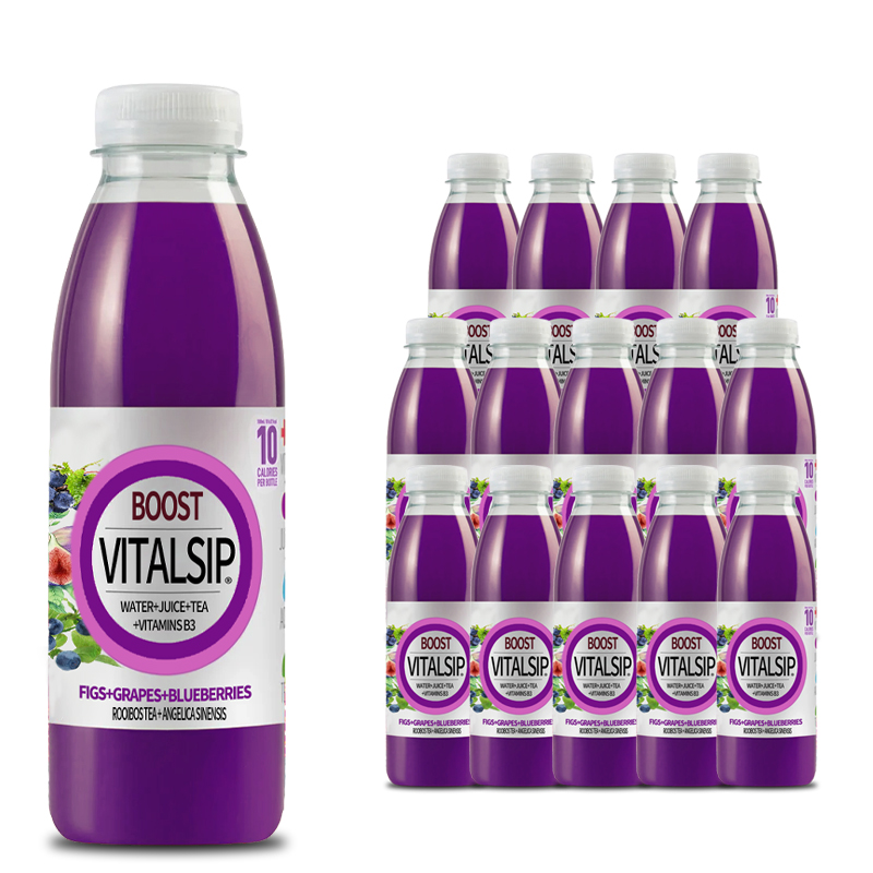 VitalSip Fruity Vitamin Drink - Fig, Grape, Blueberry Blend*15