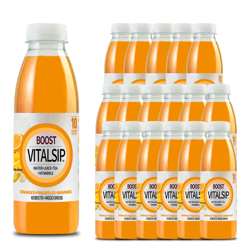 VitalSip Fruity Vitamin Drink - Orange, Pineapple, Banana Blend*18
