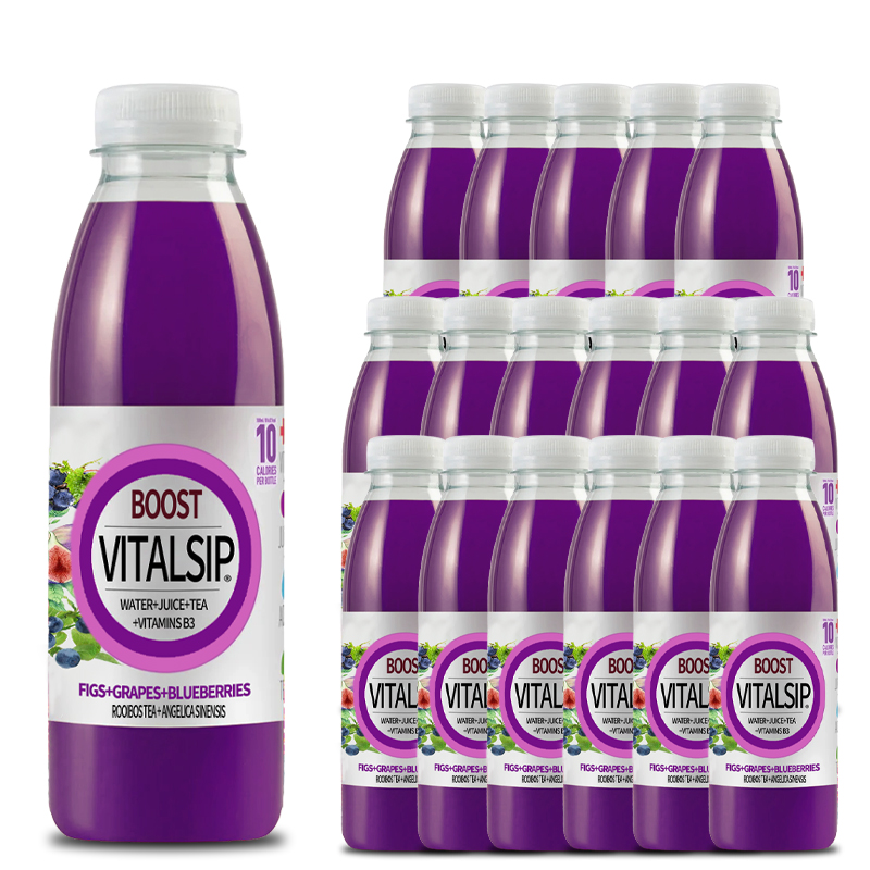 VitalSip Fruity Vitamin Drink - Fig, Grape, Blueberry Blend*18