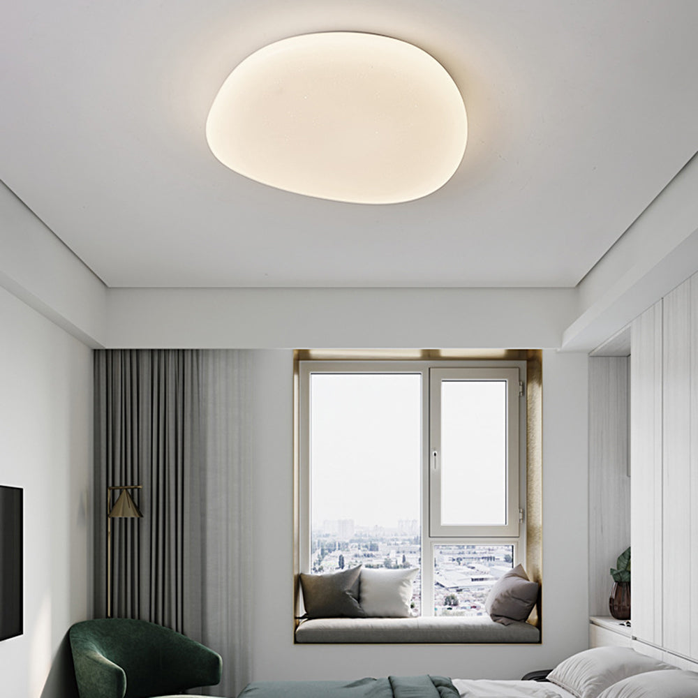Quinn Flush Mount Ceiling Light, Pebbles Shape, Dia 38/45/55cm