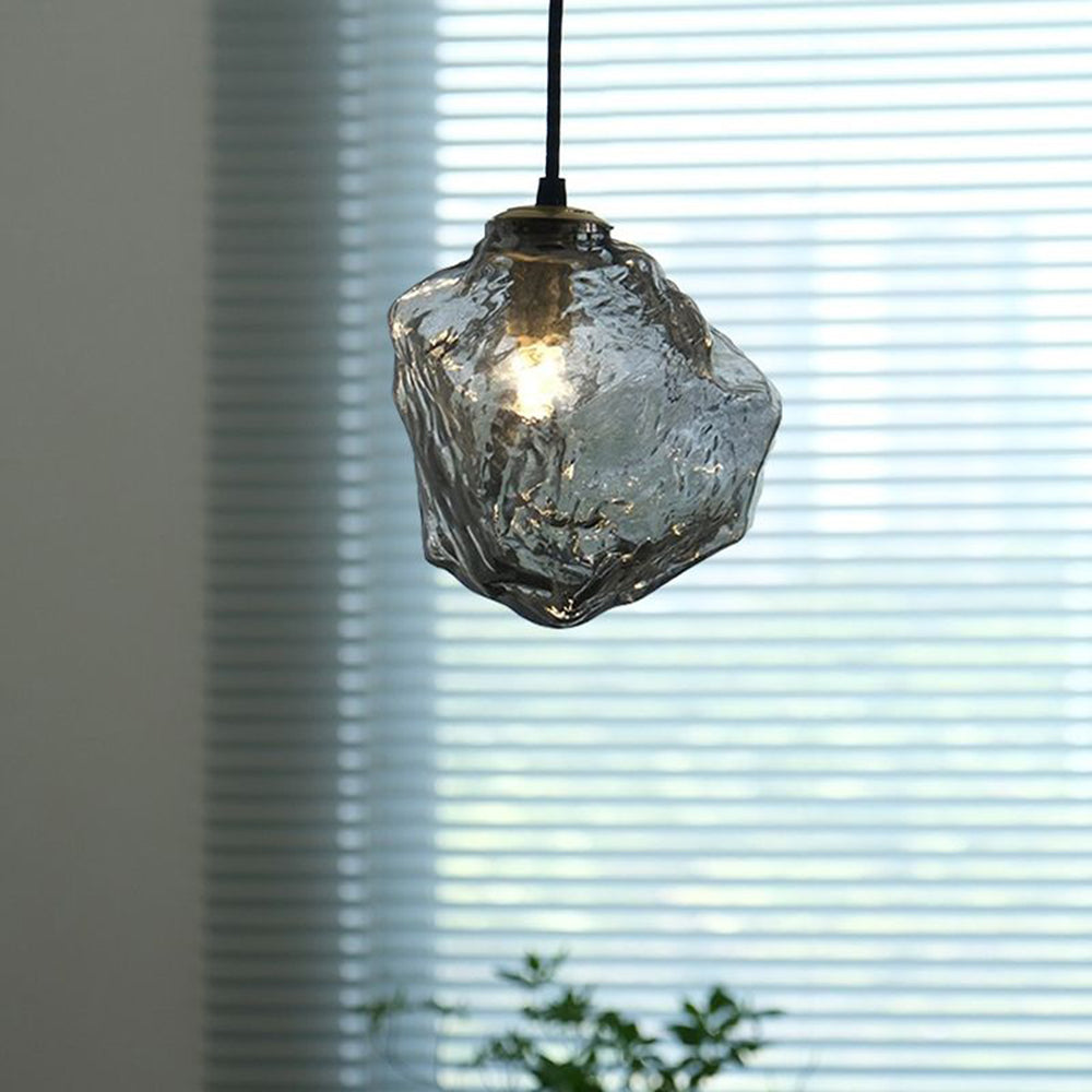 Mirza Glass Pendant Light, 4 Colour