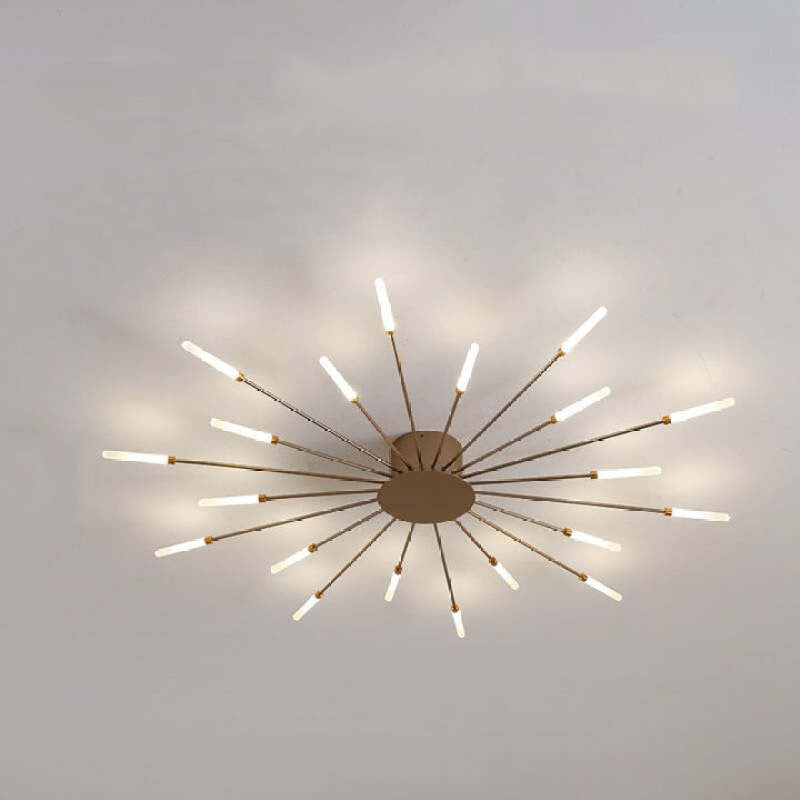 Industrial Style Fireworks LED Ceiling Light For Living Room, Bedroom