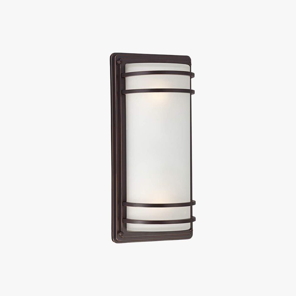 Orr Bronze Opal Outdoor Wall Light, L 40CM