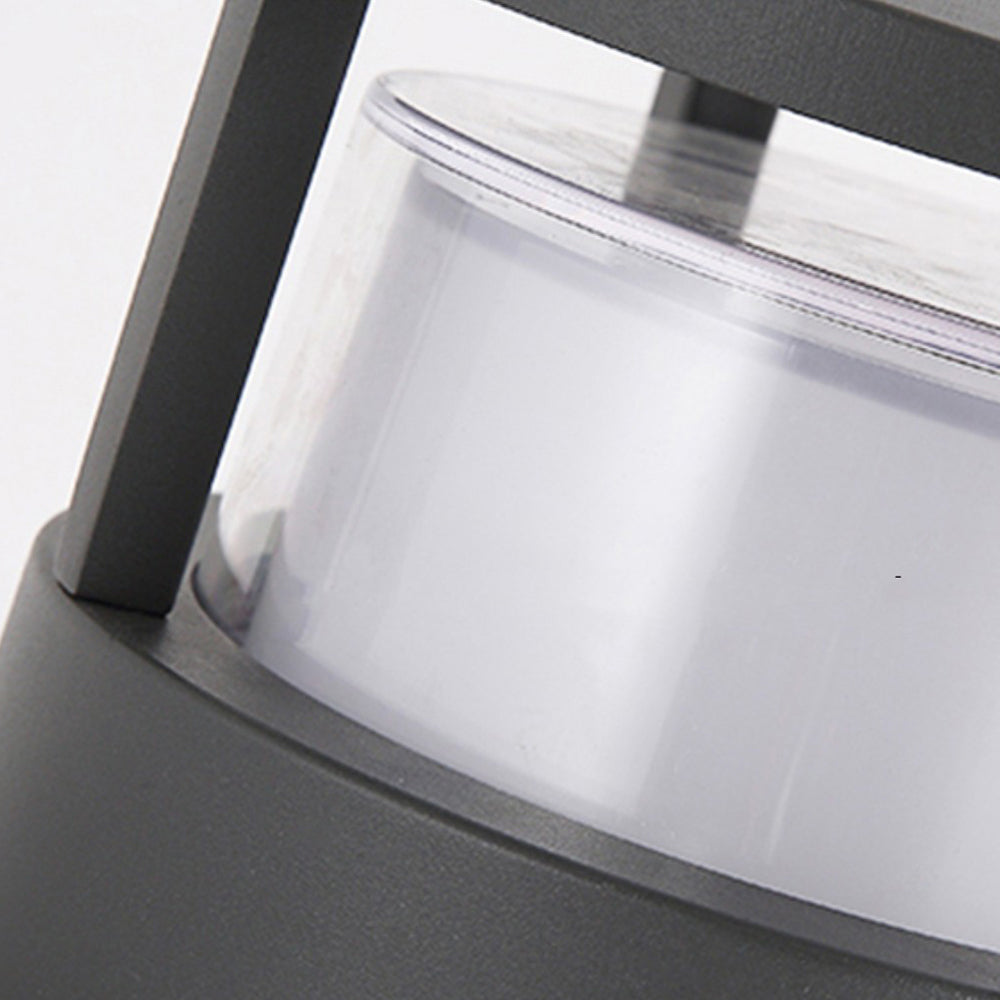 Pena Black & White Outdoor Bollard Light, DIA 11CM/16CM