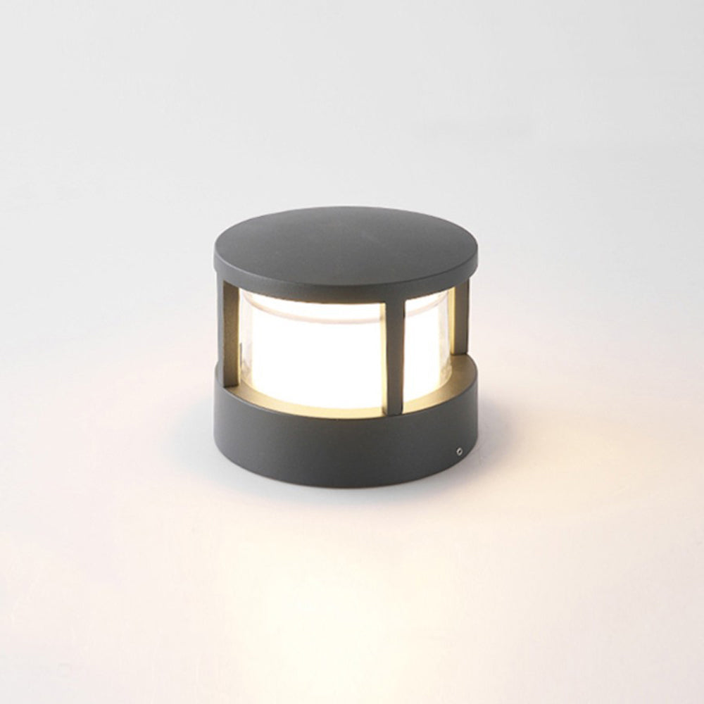 Pena Black & White Outdoor Bollard Light, DIA 11CM/16CM