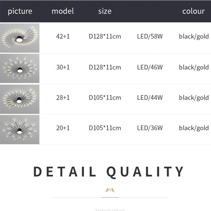 Lowry Ceiling Light Fireworks