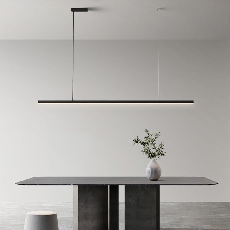 Edge Minimalist Linear Pendant Light, 2 Colour, L 90CM/120CM