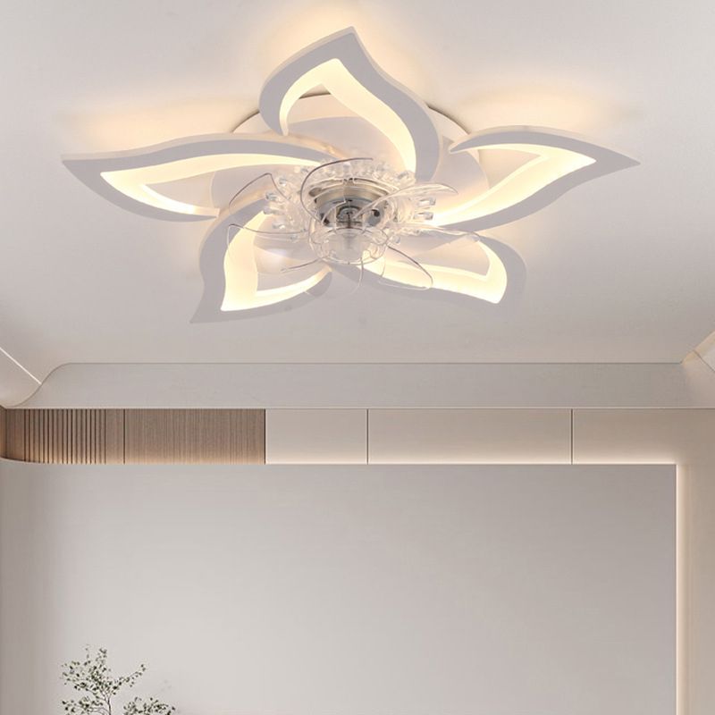 White flower deals ceiling fan