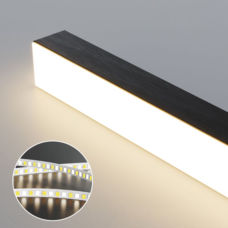 Edge Minimalist Linear Pendant Light, 2 Colour, L 90CM/120CM
