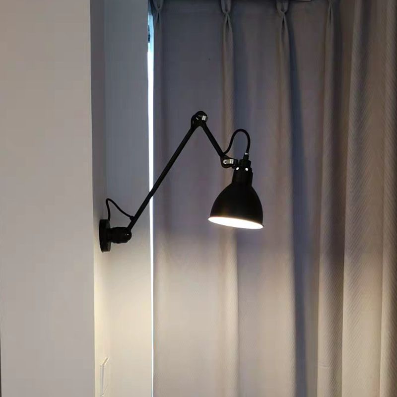 Brady Black Adjustable Wall Lamp