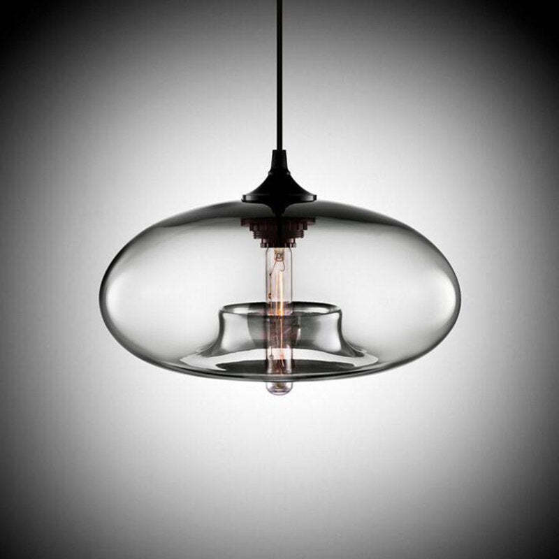 Modern Macaron Glass Pendant Lights Hanging Lamp For Dining Room