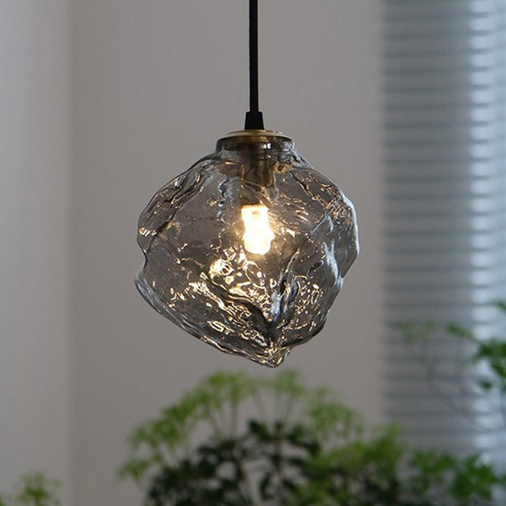 Mirza Glass Pendant Light, 4 Colour