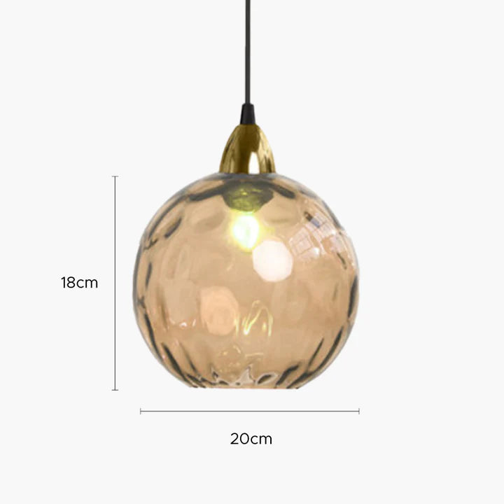 Hailie Pendant Light Water Ripple Cluster, 3 Head