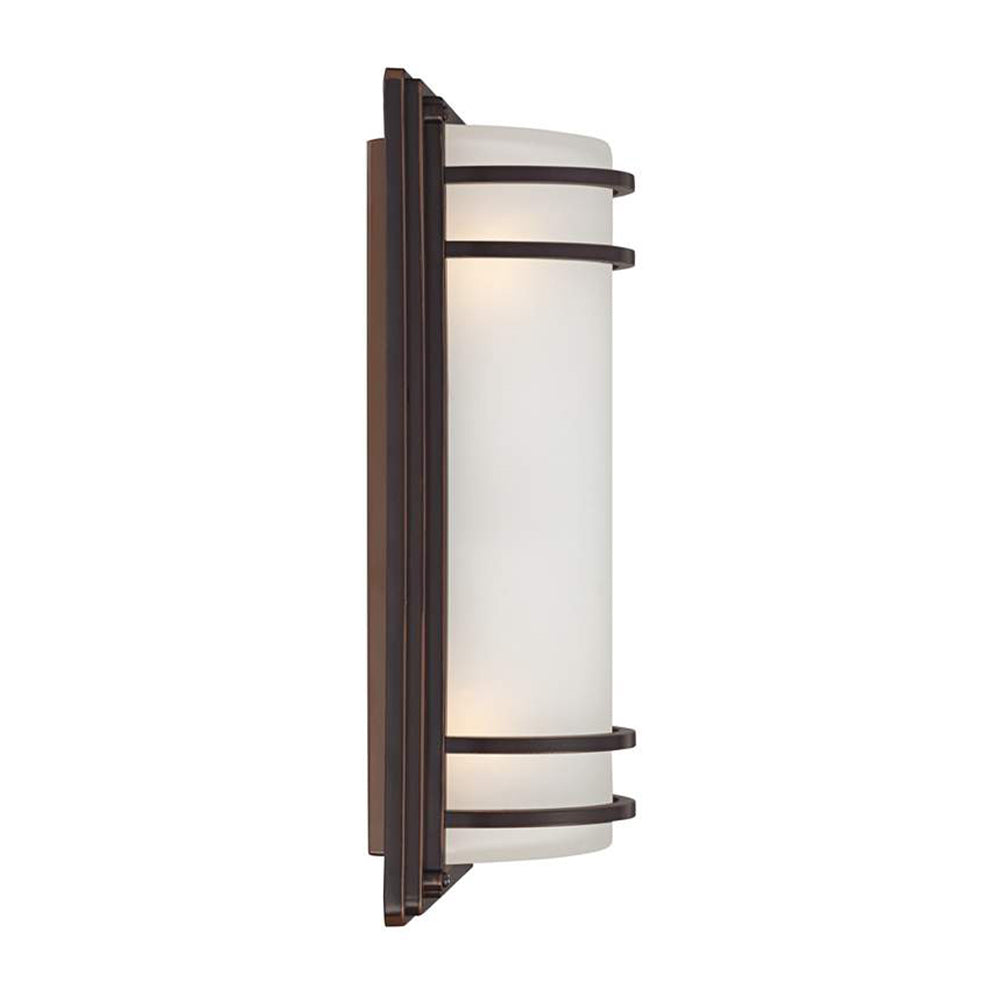 Orr Bronze Opal Outdoor Wall Light, L 40CM