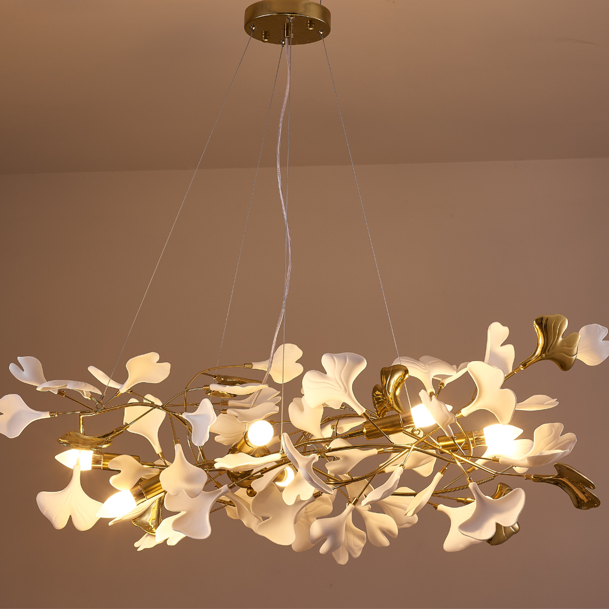 Olivia Chandelier Artistic Design, Metal & Ceramic 60/80cm