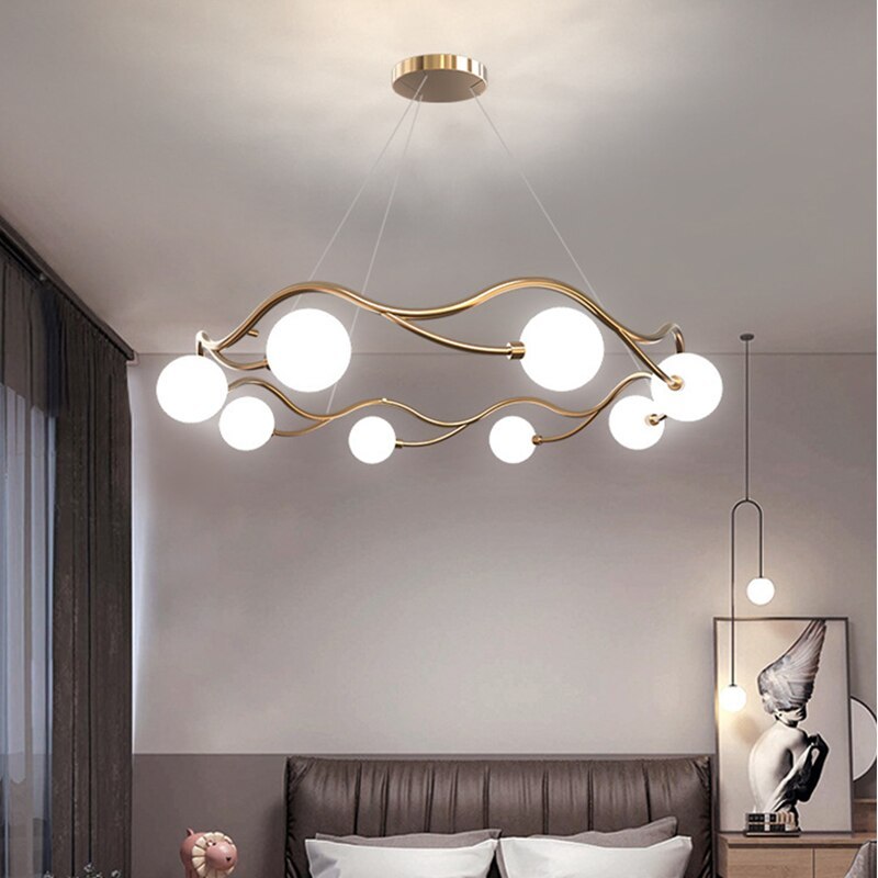 Low height clearance chandelier