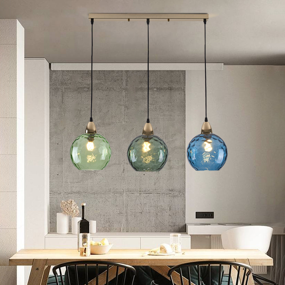 Hailie Pendant Light Water Ripple Cluster, 3 Head