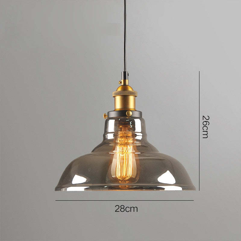 Retro Vintage Glass Pendant Lights for Living Room